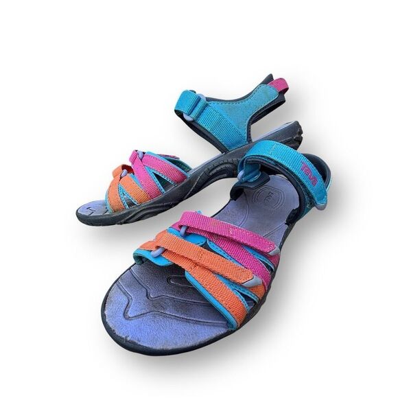 Teva Kids' Adventure Sandals Size 1 Multicolor Water-Friendly Sport Sandal - Picture 3 of 10